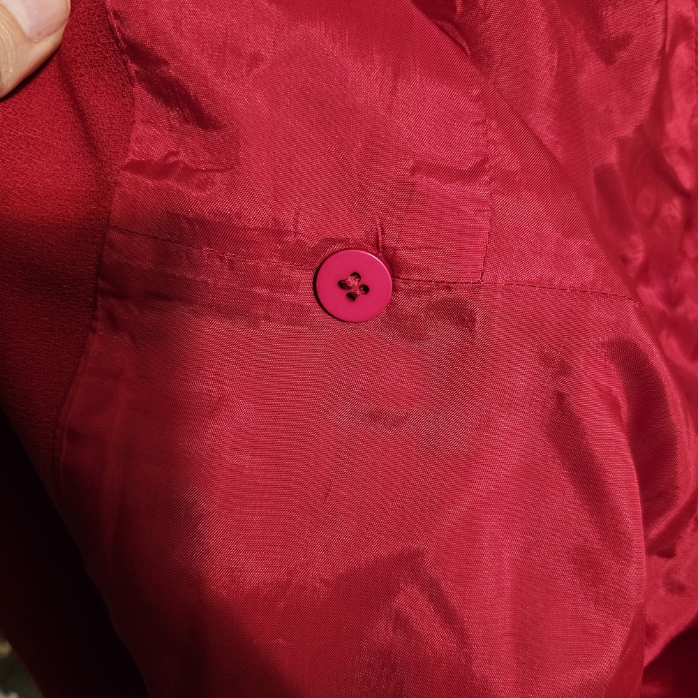 Talbots Red Wrap Dress - Picture 9 of 10